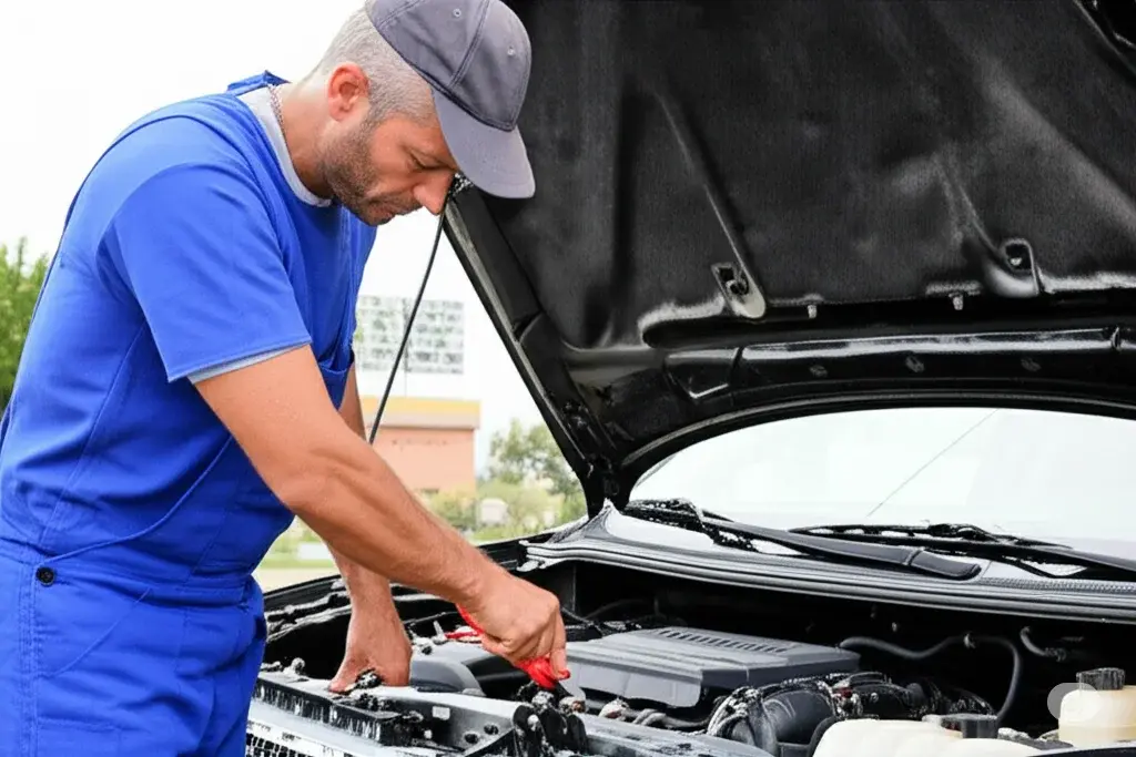 Importancia de la seguridad vial La importancia de la seguridad vial en Venezuela: Mecánico inspeccionando un vehículo